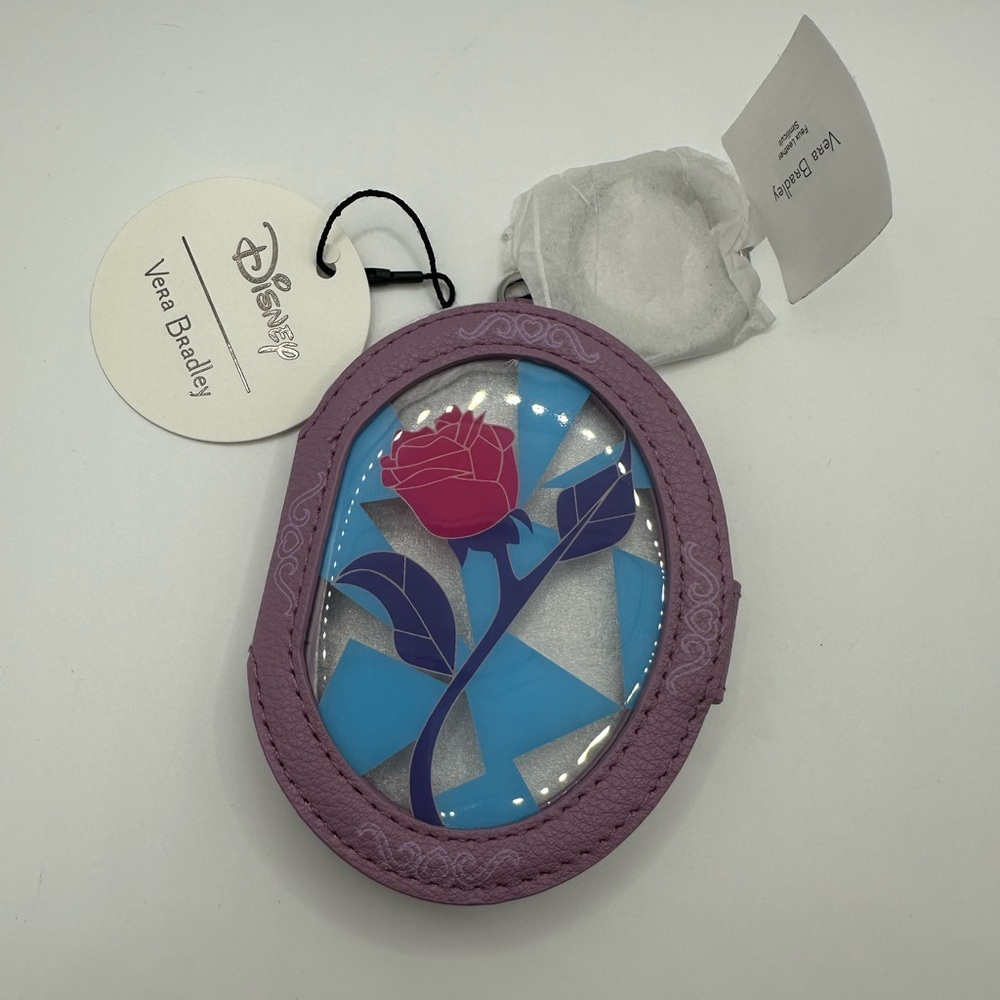 Vera Bradley Disney Bag Charm Mirror Beauty and Beast NWT - Picture 3 of 11